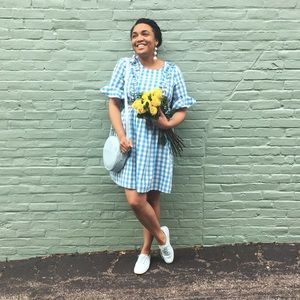 Gingham Ruffle Dress